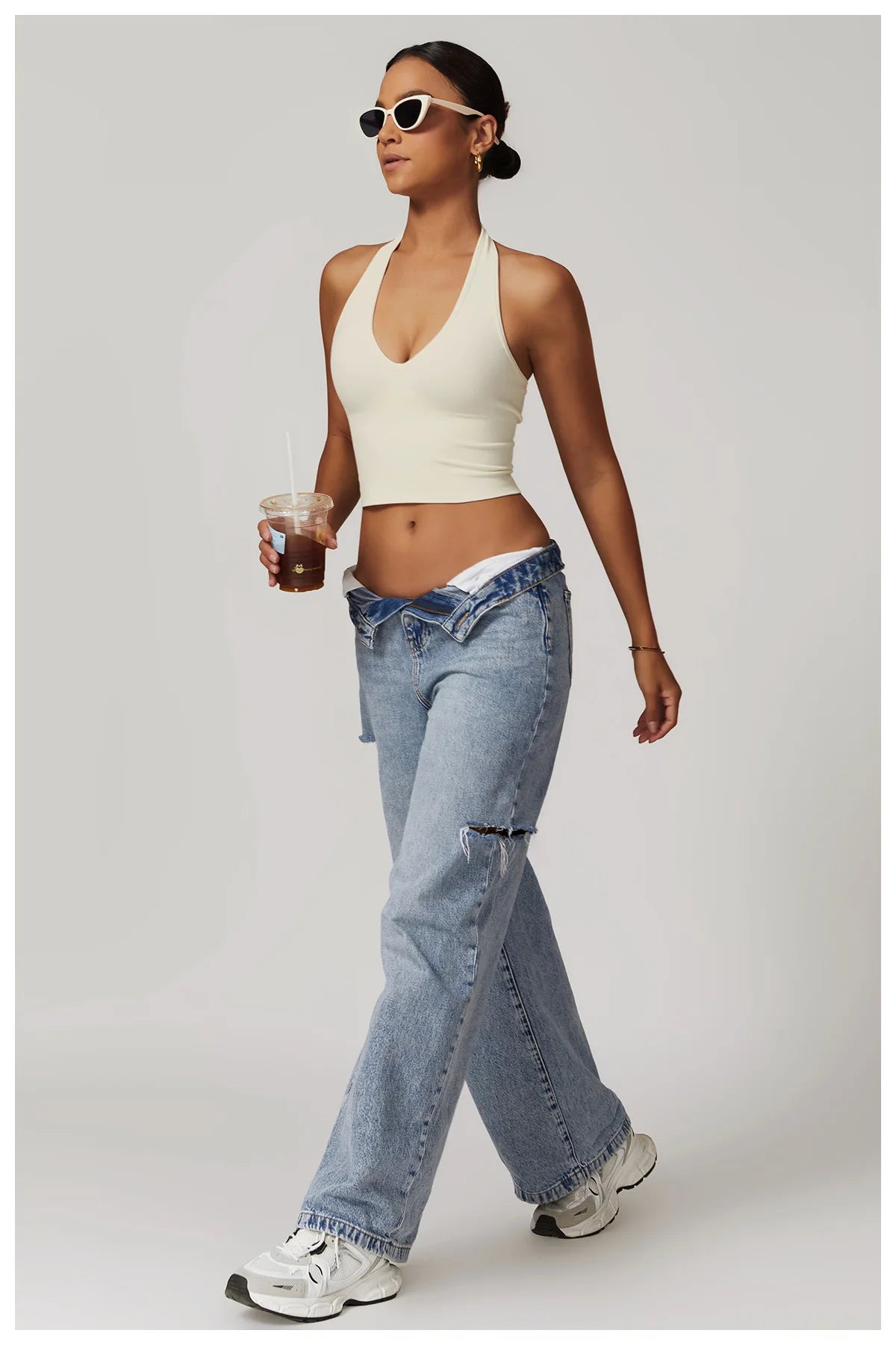 Tiana - Halterneck Crop Top