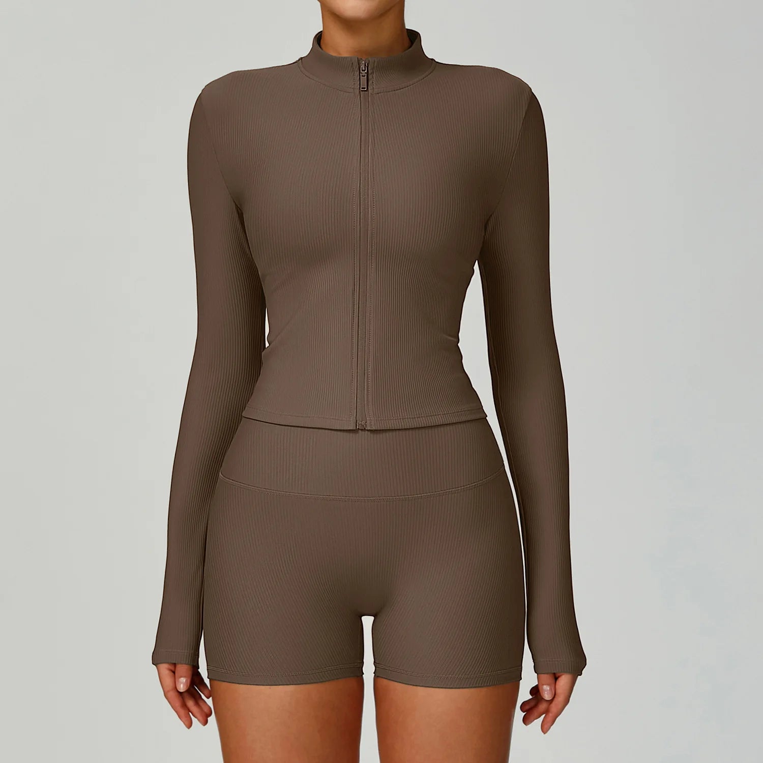 Rea - Enganliegende Jacke gerippt