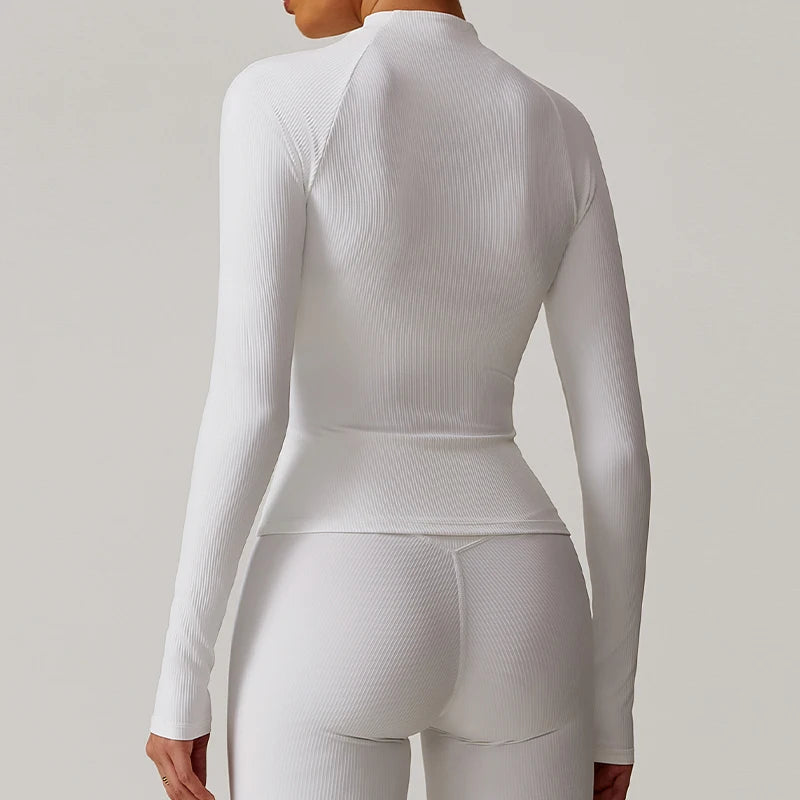 Isla Zip-Jacke gerippt