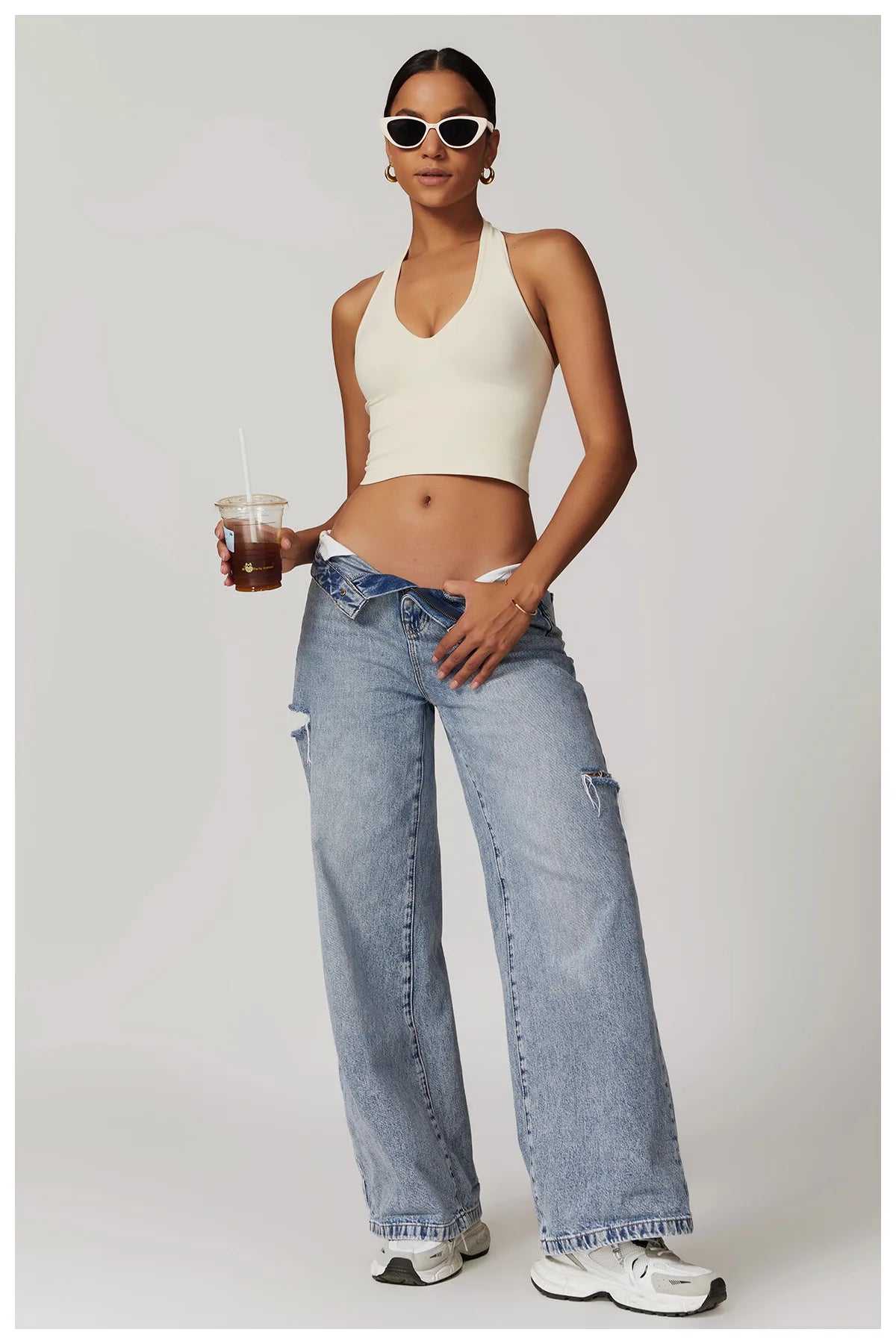 Tiana - Halterneck Crop Top
