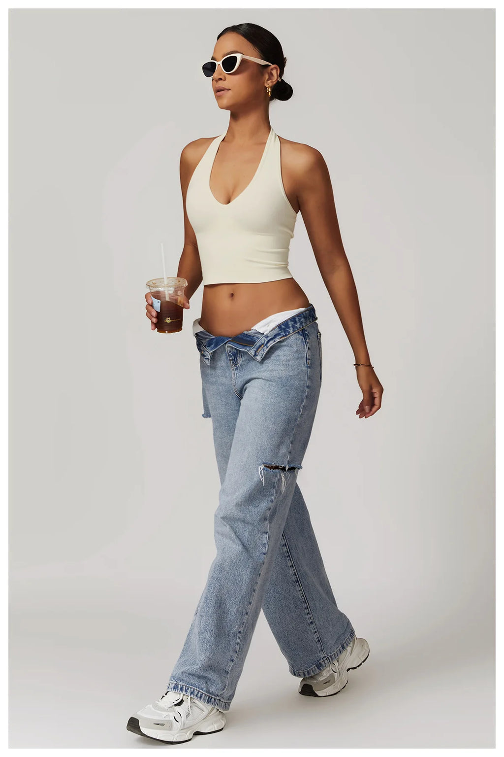 Tiana - Halterneck Crop Top
