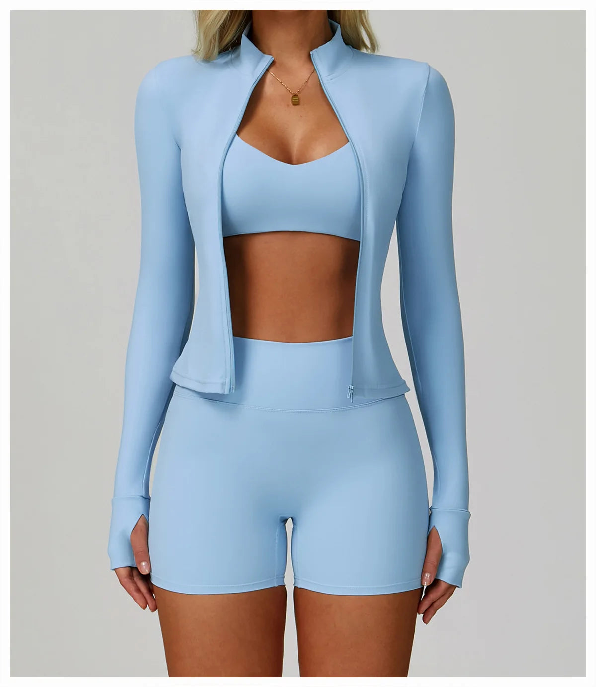 Gaia 3-Teiliges Set - Jacke, Shorts & Top