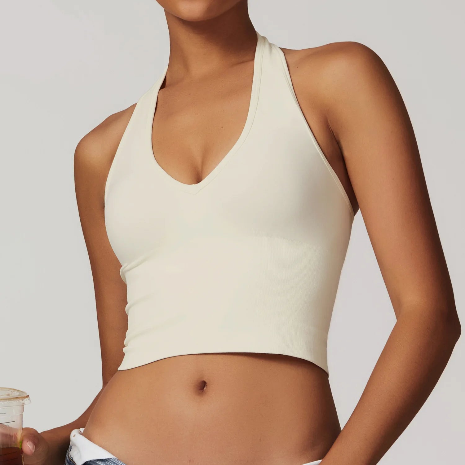 Tiana - Halterneck Crop Top