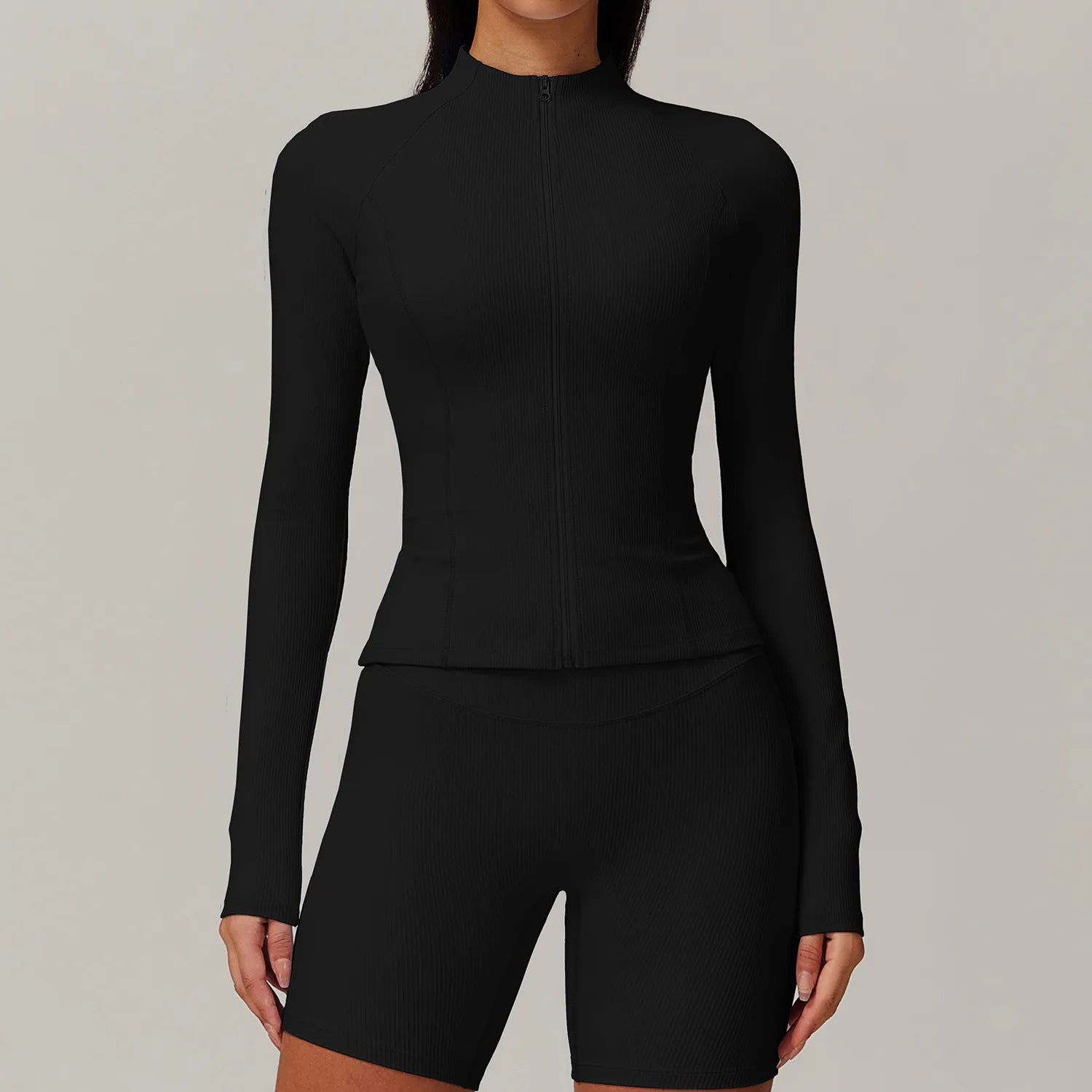 Isla Zip-Jacke gerippt